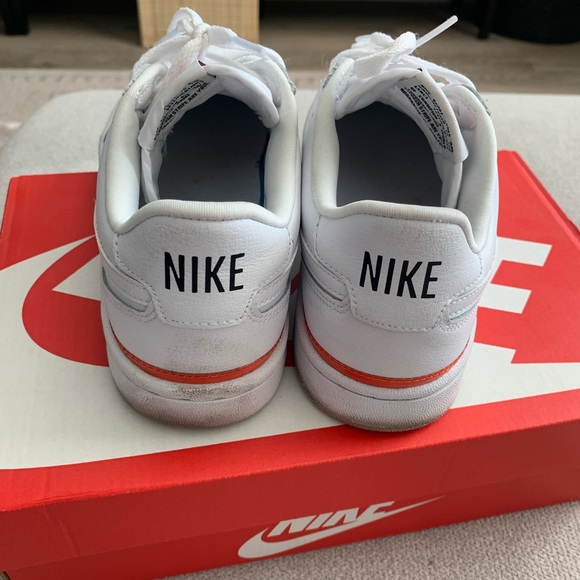 White Nike Court Sneakers sz 6 - Picture 4 of 7